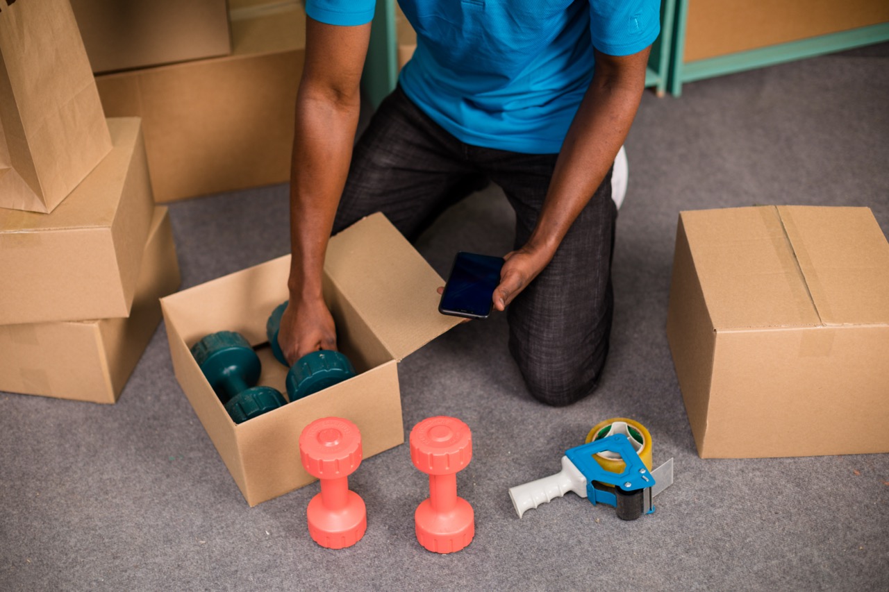 packing sports equipment