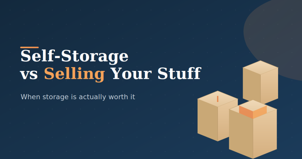 self storage vs selling
